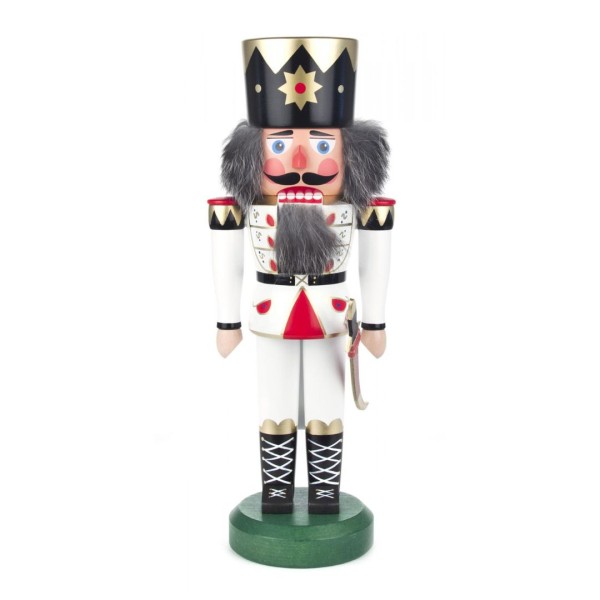 Nussknacker König weiß, 35cm