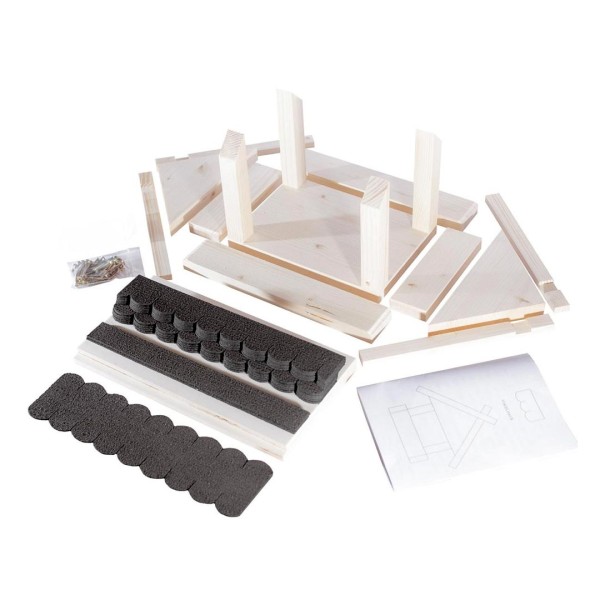 Vogelhaus Bausatz klein grau