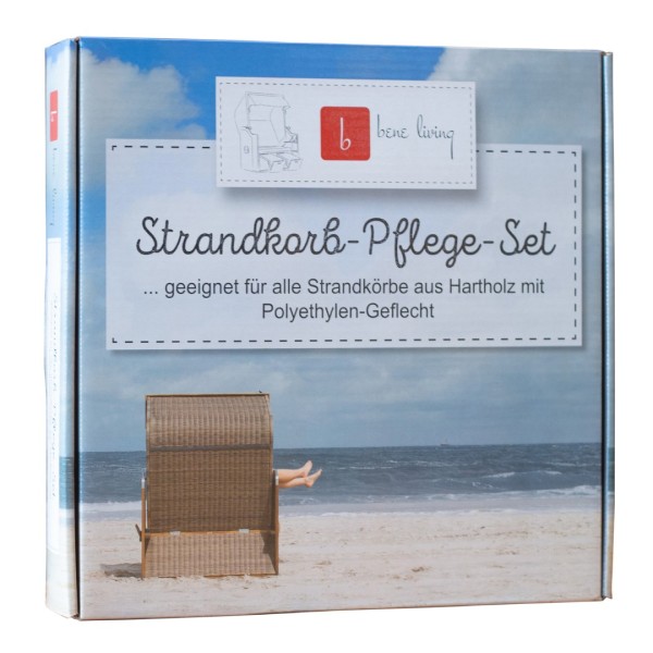 Bene Living - Strandkorb-Pflege-Set Universal für Hartholz mit Polyethylen-Geflecht