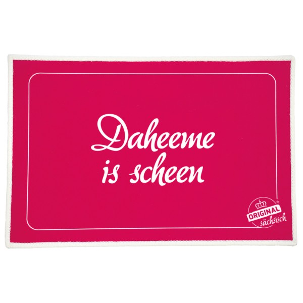 Fußmatte / Abstreicher - Daheeme is scheen