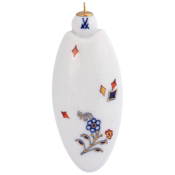 Meissen - Baumschmuck Ellipse - Noble Blue