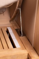 Vorschau: Strandkorb DÜNE - Single, anthrazit-weiß gestreift Vorschau: Strandkorb DÜNE - Single, anthrazit-weiß gestreift