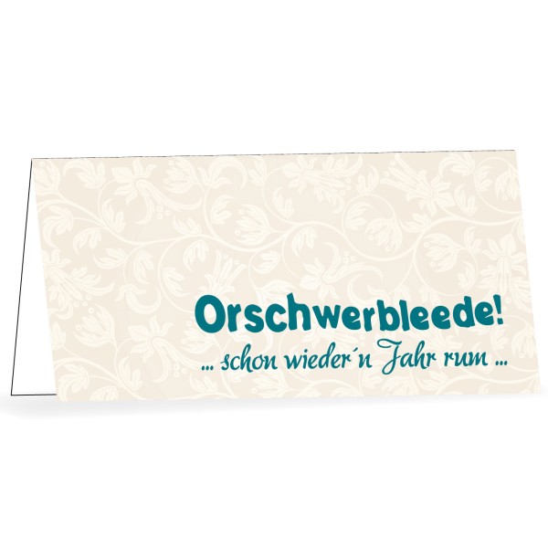 Karte mit Umschlag Orschwerbleede