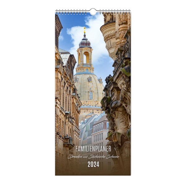 Familienplaner 2024 - Dresden und Sächsische Schweiz - 20 x 44 cm