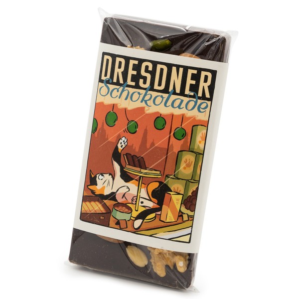 Dresdner Schokolade mit bunten Nüssen