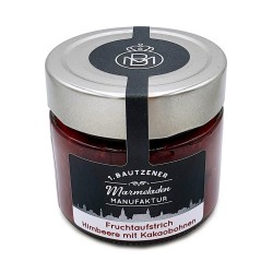 Fruchtaufstrich Himbeere-Kakaobohne