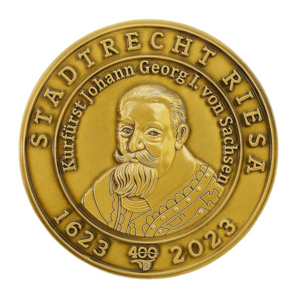 Medaille 400 Jahre Stadtrecht Riesa