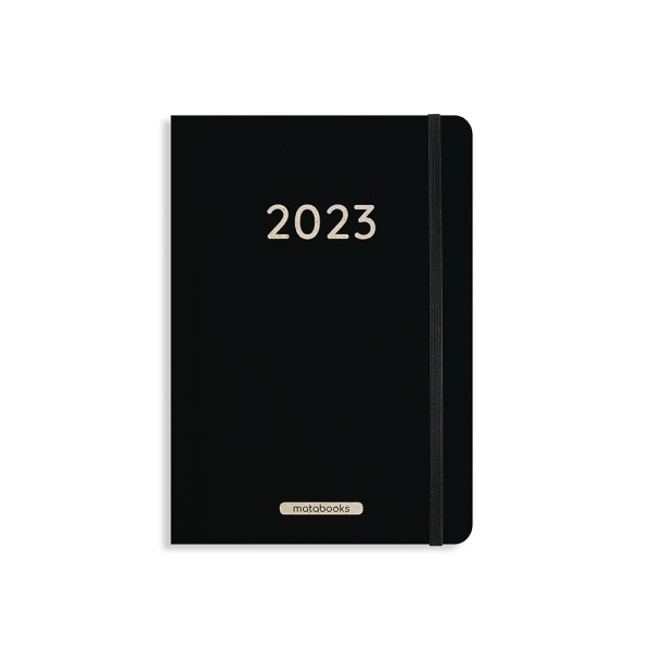 matabooks - A5 Kalender 2023 - Samaya Black Tie