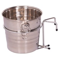 Strandkorb Getränkekühler inklusive Halterung - Edelstahl Strandkorb Getränkekühler inklusive Halterung - Edelstahl