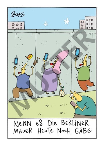 Postkarte Mauer