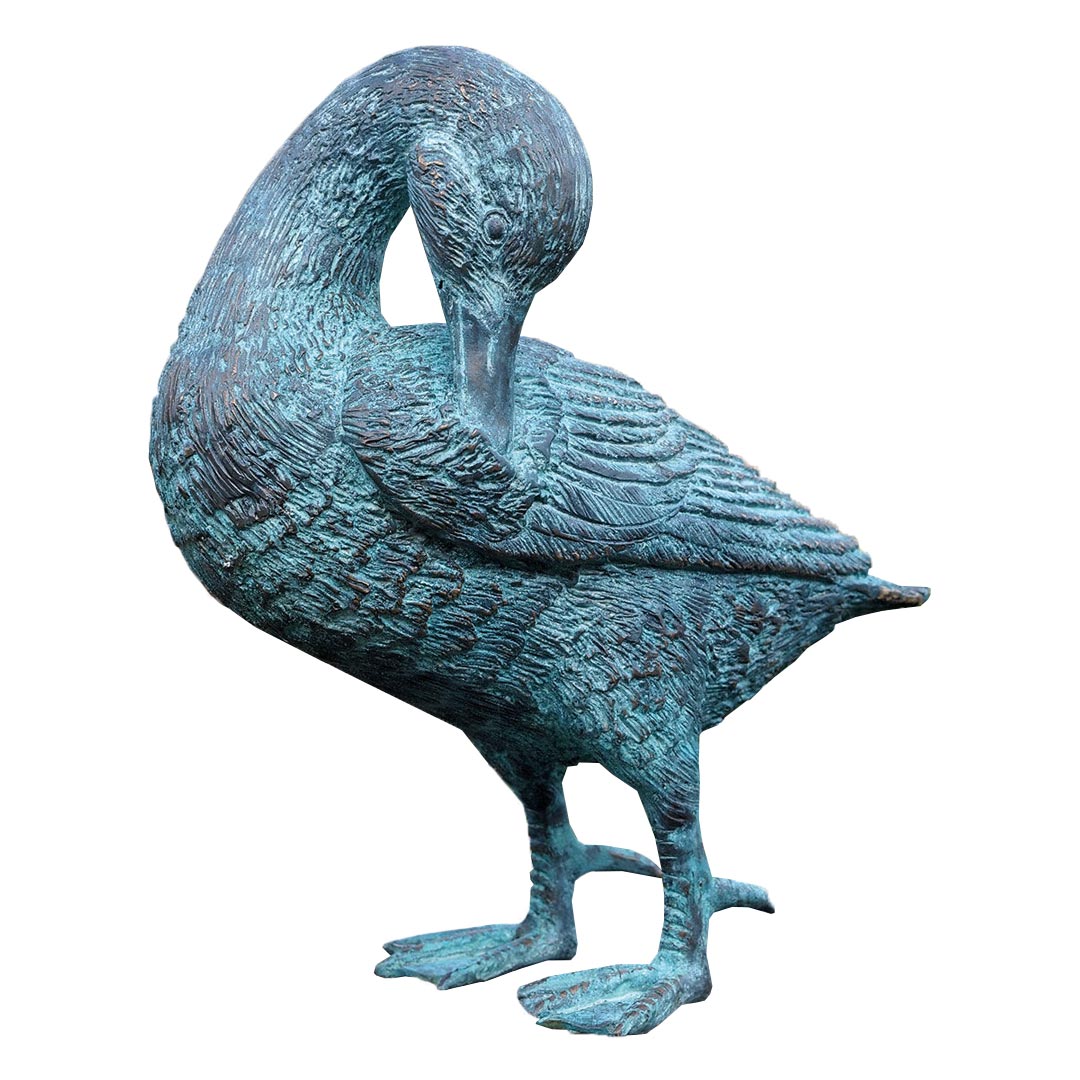 Gartenskulptur Ente Bronze Ddv Lokal