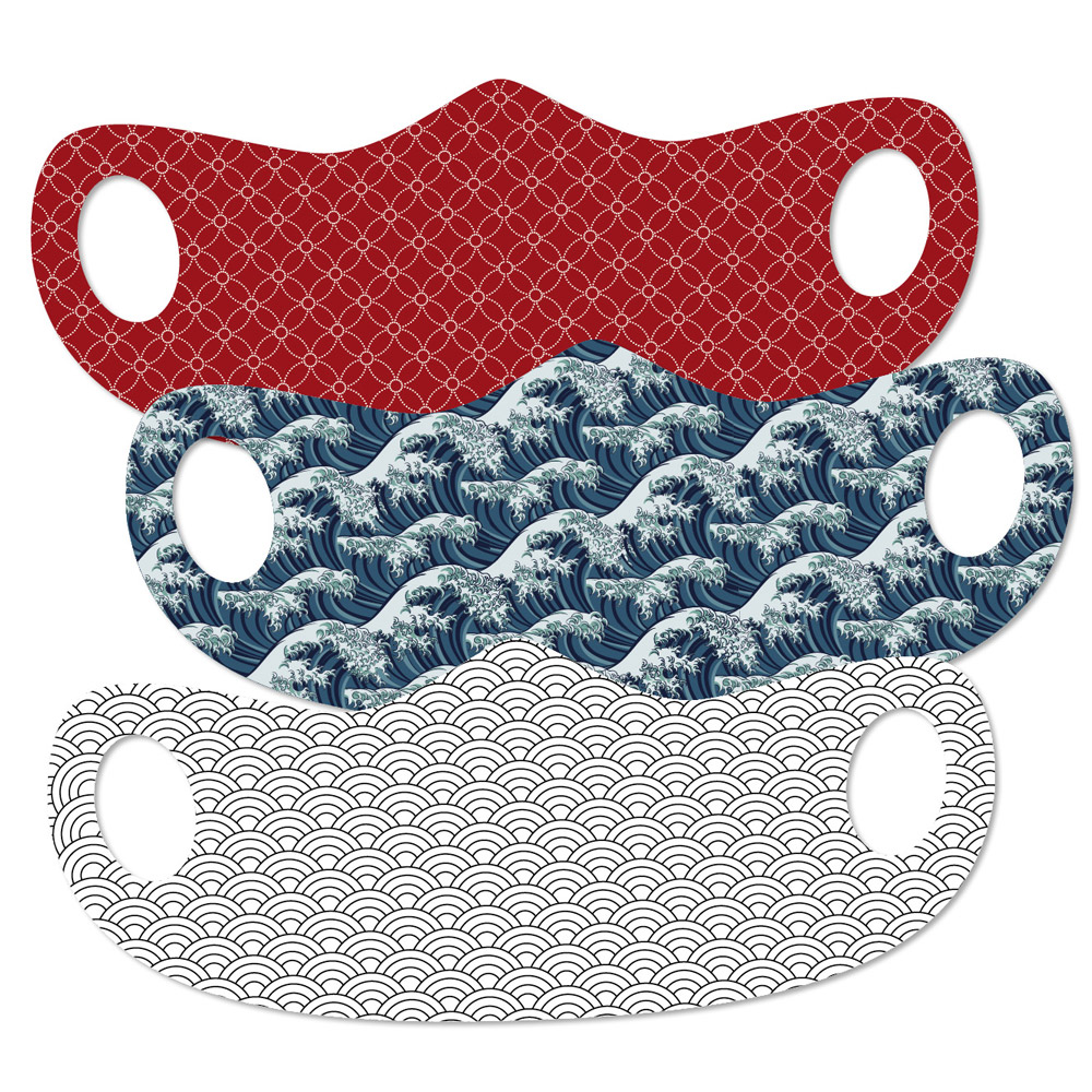 Mund Und Nasenmasken Geometrische Muster Set Mund Und Nasenmasken Schenken Erleben Ddv Lokal