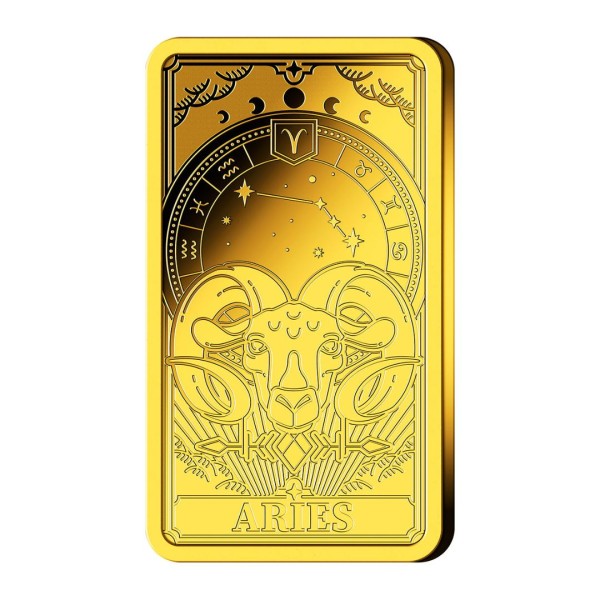 Goldbarren Sternzeichen "Widder"