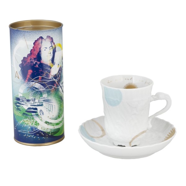 Trinkschokoladen-Set, 2-tlg., ADORATIO Schokoladenkunst Trinkschokolade 250g, Tasse Form "Schwanende