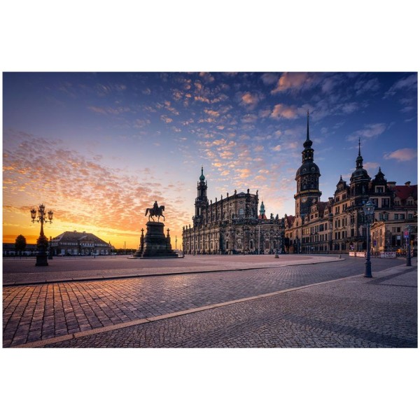 Wandbild Dresden - Sonnenaufgang am Theaterplatz (Motiv 01107)
