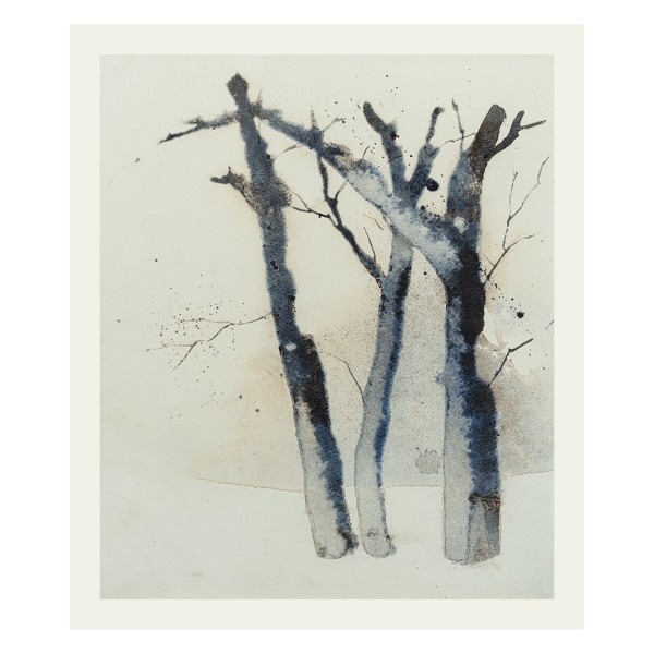 Silvia Ibach Aquarell - Winterbäume
